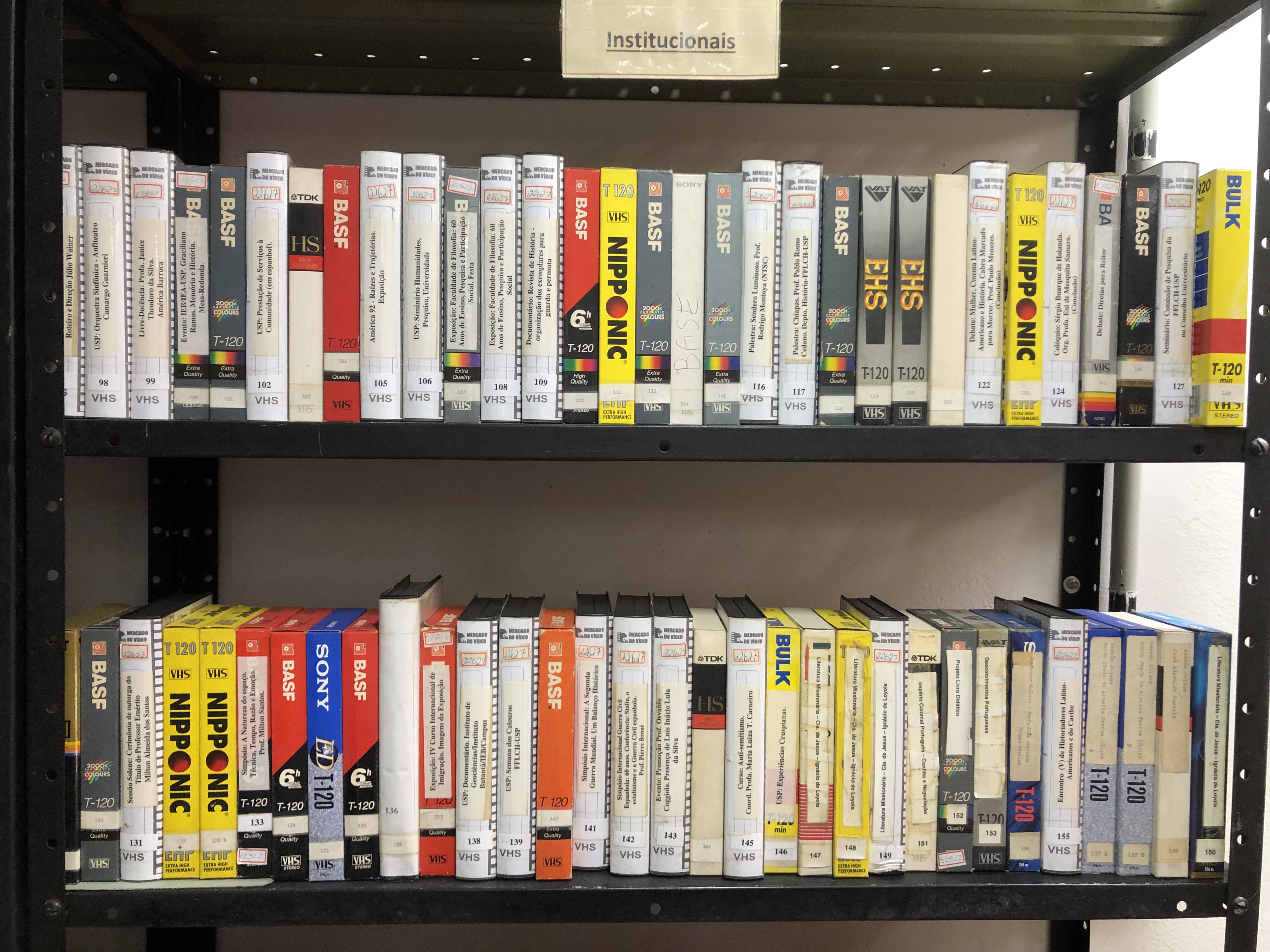Acervo fitas VHS